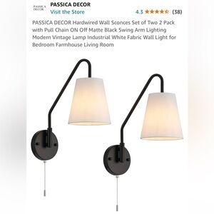 ✨BRAND NEW✨ Pair of Swing Arm Wall Sconces